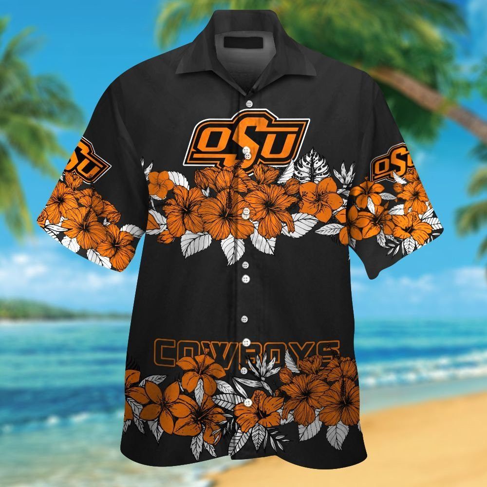 Oklahoma State Cowboys Short Sleeve Button Up - Adult & Kids T-Shirts, Sweatshirts & Hoodies apparel design preview 1