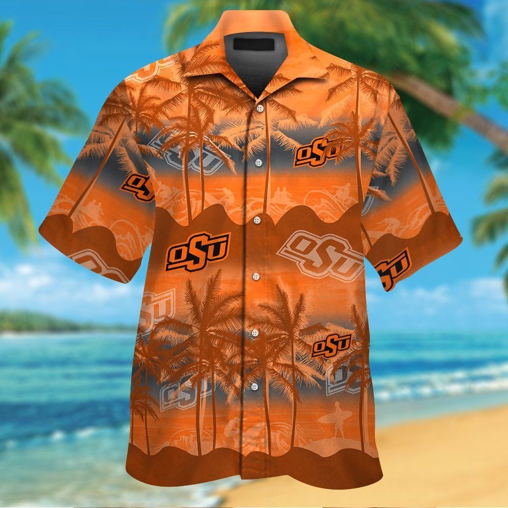 Oklahoma State Cowboys Short Sleeve Button Up - Adult & Kids T-Shirts, Sweatshirts & Hoodies apparel design preview 1