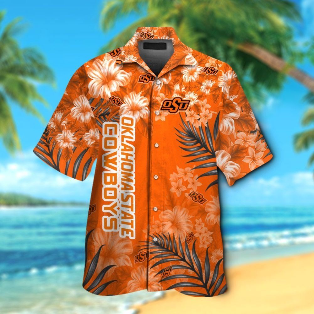 Oklahoma State Cowboys Short Sleeve Button Up - Adult & Kids T-Shirts, Sweatshirts & Hoodies apparel design preview 1