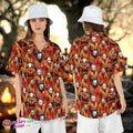 Orange Horror Characters Movie Killers Pennywise - Adult & Kids T-Shirts, Sweatshirts & Hoodies apparel design preview 1