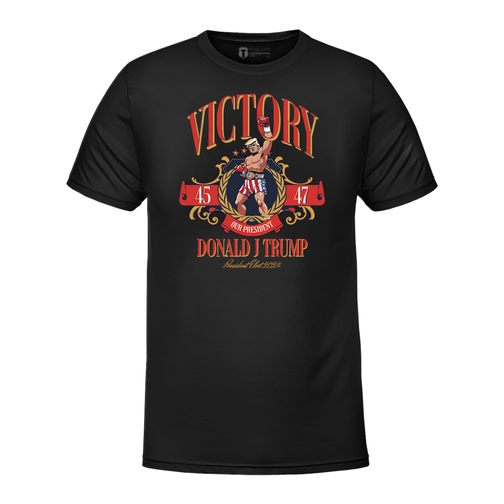Victory Trump Black - Adult & Kids T-Shirts, Sweatshirts & Hoodies apparel design preview 1