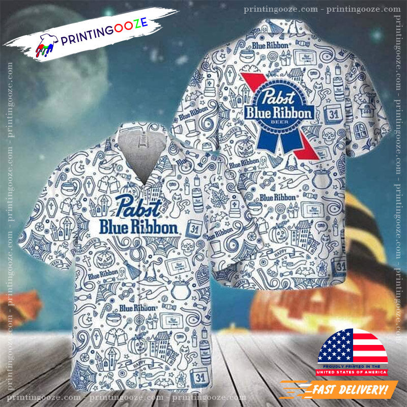 Pabst Blue Ribbon Beer Hawaiian - Adult & Kids T-Shirts, Sweatshirts & Hoodies apparel design preview 1