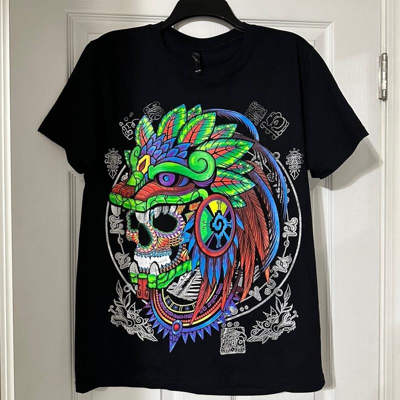 Penacho Quetzacoalt Y Black Cotton - Adult & Kids T-Shirts, Sweatshirts & Hoodies apparel design preview 1
