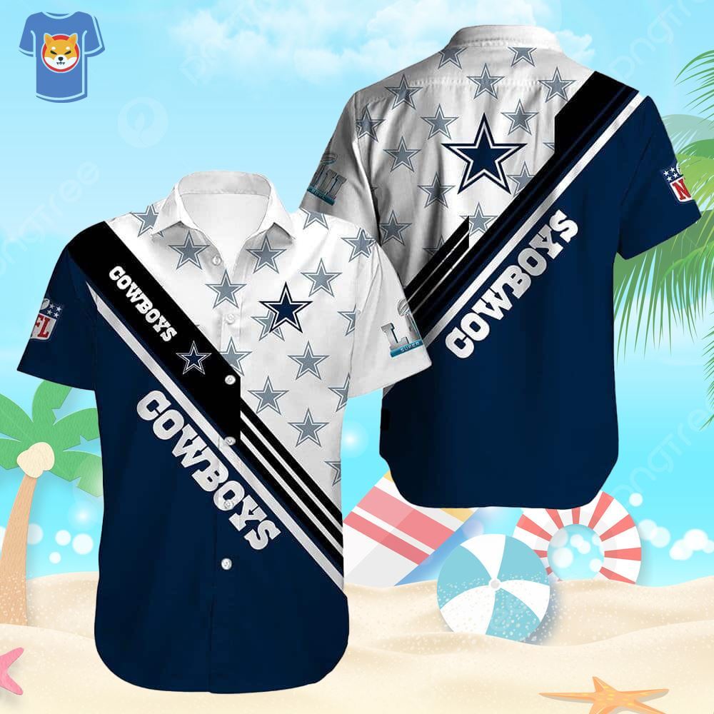Perfect Beachwear Dallas Cowboys Hawaiian Style for - Adult & Kids T-Shirts, Sweatshirts & Hoodies apparel design preview 1