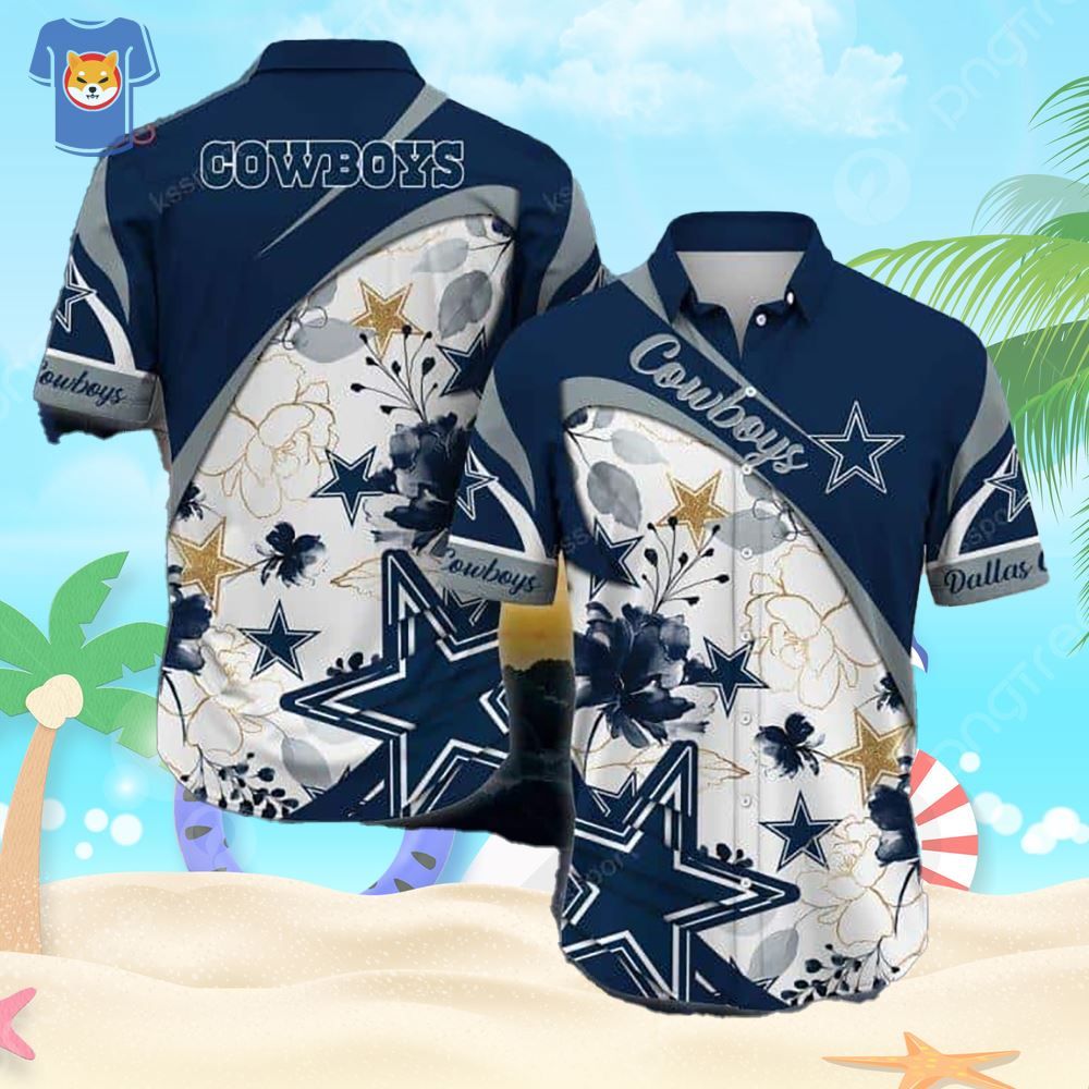 Perfect Summer Holiday Dallas Cowboys Hawaiian Beach - Adult & Kids T-Shirts, Sweatshirts & Hoodies apparel design preview 1