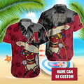 Personalized Arizona Diamondbacks Tiki Vibes Hawaiian - Adult & Kids T-Shirts, Sweatshirts & Hoodies apparel design preview 1