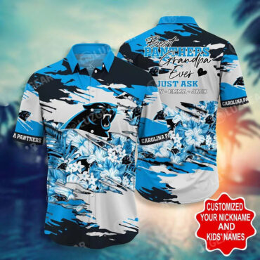Personalized Best Panthers Grandpa Ever Just Ask - Adult & Kids T-Shirts, Sweatshirts & Hoodies apparel design preview 1