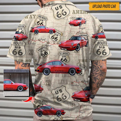 Personalized Car Photo Trendy Hawaiian - Adult & Kids T-Shirts, Sweatshirts & Hoodies apparel design preview 1