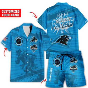 Personalized Carolina Panthers Island Storm Aloha - Adult & Kids T-Shirts, Sweatshirts & Hoodies apparel design preview 1