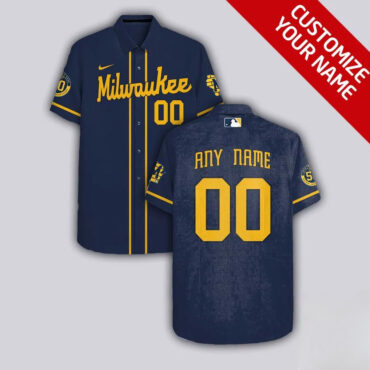 Personalized Milwaukee Brewers Classic Pride Hawaiian - Adult & Kids T-Shirts, Sweatshirts & Hoodies apparel design preview 1