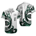 Personalized New York Jets Flame Swirl Hawaiian - Adult & Kids T-Shirts, Sweatshirts & Hoodies apparel design preview 1