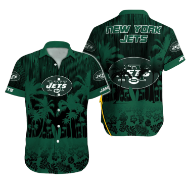 Personalized New York Jets Tropical Silhouette - Adult & Kids T-Shirts, Sweatshirts & Hoodies apparel design preview 1