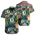 Personalized Oakland Athletics Retro Collage Hawaiian - Adult & Kids T-Shirts, Sweatshirts & Hoodies apparel design preview 1