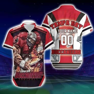 Personalized Tampa Bay Buccaneers Gridiron Rush - Adult & Kids T-Shirts, Sweatshirts & Hoodies apparel design preview 1