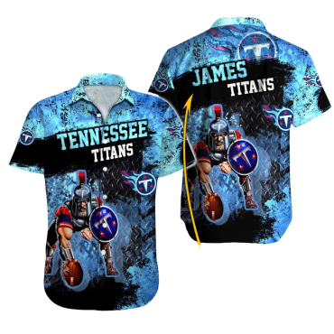 Personalized Tennessee Titans Battle Armor Hawaiian - Adult & Kids T-Shirts, Sweatshirts & Hoodies apparel design preview 1