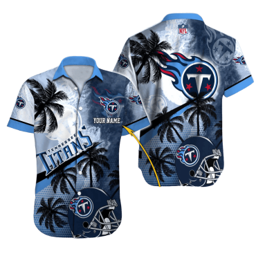 Personalized Tennessee Titans Moonlit Palms Hawaiian - Adult & Kids T-Shirts, Sweatshirts & Hoodies apparel design preview 1