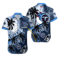 Personalized Tennessee Titans Moonlit Palms Hawaiian - Adult & Kids T-Shirts, Sweatshirts & Hoodies apparel design preview 1