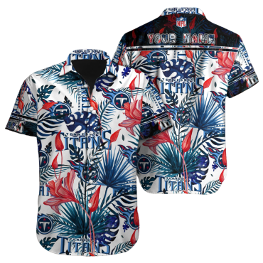 Personalized Tennessee Titans Tropical Jungle - Adult & Kids T-Shirts, Sweatshirts & Hoodies apparel design preview 1