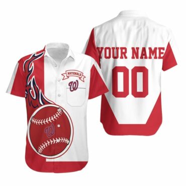 Personalized Washington Nationals Tropic Wave - Adult & Kids T-Shirts, Sweatshirts & Hoodies apparel design preview 1