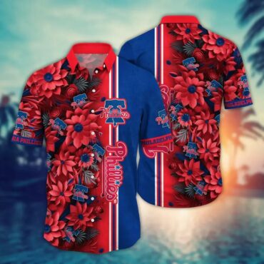 Philadelphia Phillies Floral Pride Hawaiian - Adult & Kids T-Shirts, Sweatshirts & Hoodies apparel design preview 1