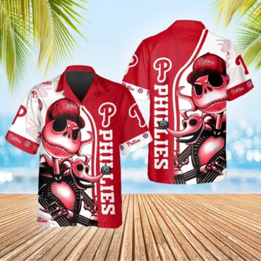 Philadelphia Phillies Halloween Spooktacular Hawaiian - Adult & Kids T-Shirts, Sweatshirts & Hoodies apparel design preview 1
