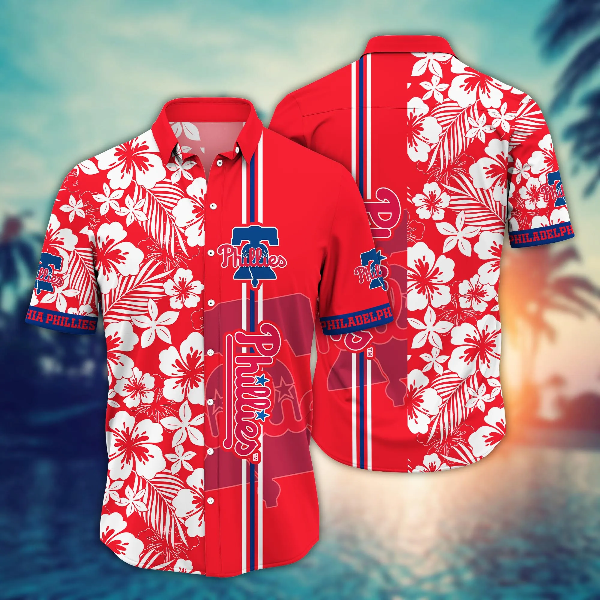 Philadelphia Phillies MLB Hawaiian Watermelonstime - Adult & Kids T-Shirts, Sweatshirts & Hoodies apparel design preview 1