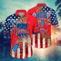 Philadelphia Phillies Patriotic Celebration Hawaiian - Adult & Kids T-Shirts, Sweatshirts & Hoodies apparel design preview 1