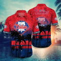 Philadelphia Phillies Sunset Palms Hawaiian - Adult & Kids T-Shirts, Sweatshirts & Hoodies apparel design preview 1