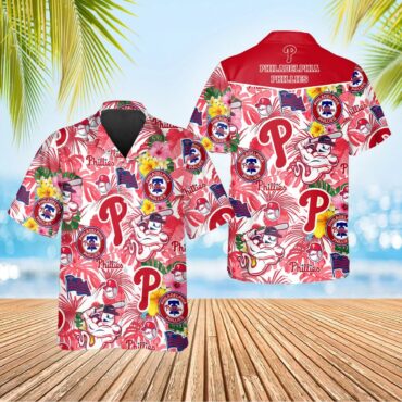 Philadelphia Phillies Tropical Vibes Hawaiian - Adult & Kids T-Shirts, Sweatshirts & Hoodies apparel design preview 1