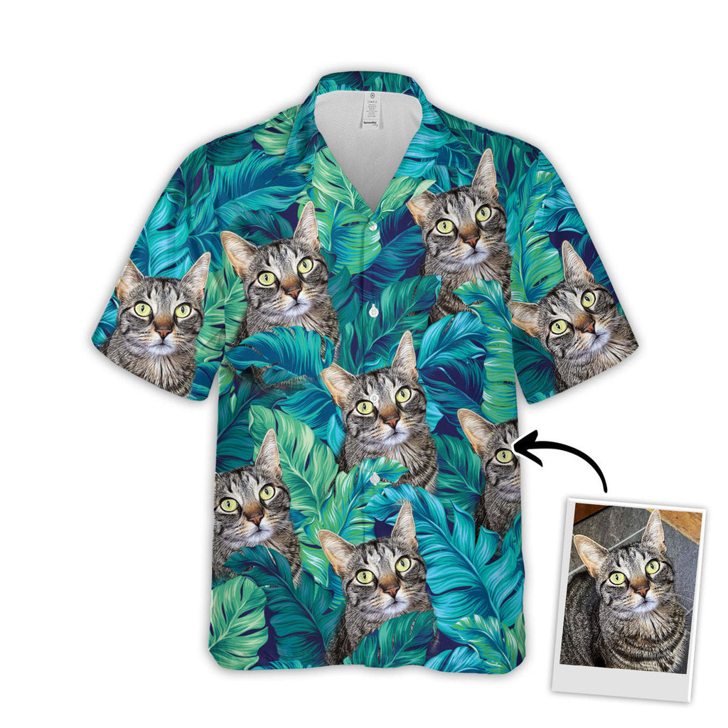 Custom Hawaiian With Pet Face Personalized Gift For - Adult & Kids T-Shirts, Sweatshirts & Hoodies apparel design preview 1