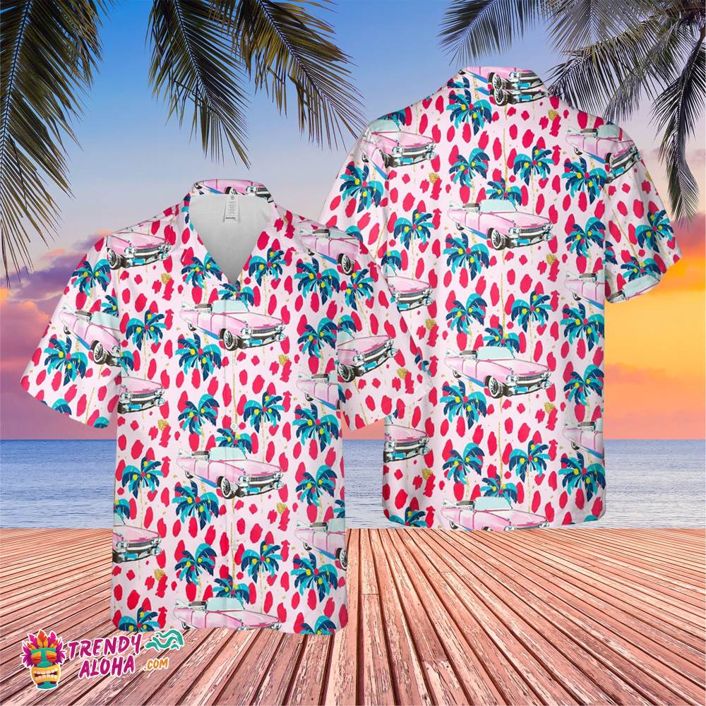 Pink Car Hawaiian Trending Summer Vacation - Adult & Kids T-Shirts, Sweatshirts & Hoodies apparel design preview 1