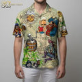 Pirate Skull Hawaiian For Men Treasure Chest Beer - Adult & Kids T-Shirts, Sweatshirts & Hoodies apparel design preview 1
