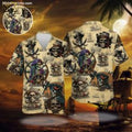 Pirates of the Caribbean Hawaiian Skull Pirate Ship - Adult & Kids T-Shirts, Sweatshirts & Hoodies apparel design preview 1