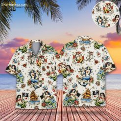 Nautical Tattoo Pirates of the Caribbean Hawaiian - Adult & Kids T-Shirts, Sweatshirts & Hoodies apparel design preview 1