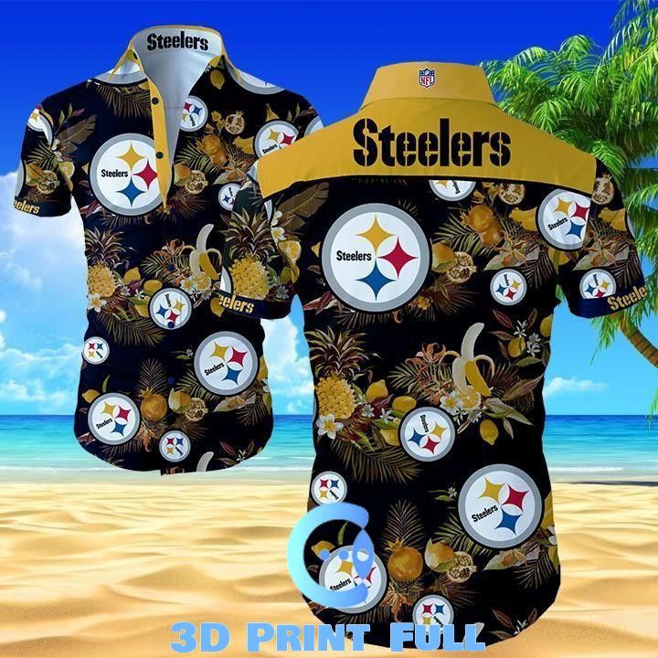 Pittsburg Steelers Classic Premium Hawaiian Summer - Adult & Kids T-Shirts, Sweatshirts & Hoodies apparel design preview 1