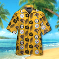 Pittsburg Steelers Short Sleeve Button Up Tropical - Adult & Kids T-Shirts, Sweatshirts & Hoodies apparel design preview 1
