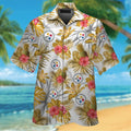Pittsburg Steelers Short Sleeve Button Up Tropical - Adult & Kids T-Shirts, Sweatshirts & Hoodies apparel design preview 1