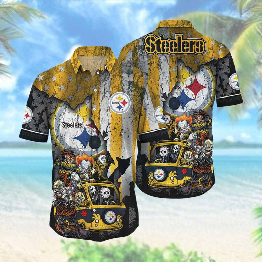 Pittsburg Steelers Team Hawaiian Edition - Adult & Kids T-Shirts, Sweatshirts & Hoodies apparel design preview 1