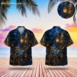 Pittsburgh Pirates Skeleton Pirate Hawaiian Stormy - Adult & Kids T-Shirts, Sweatshirts & Hoodies apparel design preview 1