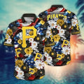 Pittsburgh Pirates Floral Freedom Hawaiian - Adult & Kids T-Shirts, Sweatshirts & Hoodies apparel design preview 1