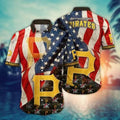 Pittsburgh Pirates Stars Stripes Hawaiian - Adult & Kids T-Shirts, Sweatshirts & Hoodies apparel design preview 1