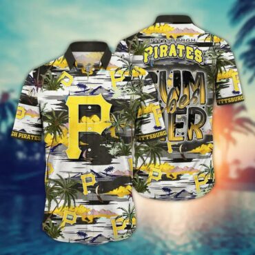 Pittsburgh Pirates Tropical Summer Vibes Hawaiian - Adult & Kids T-Shirts, Sweatshirts & Hoodies apparel design preview 1