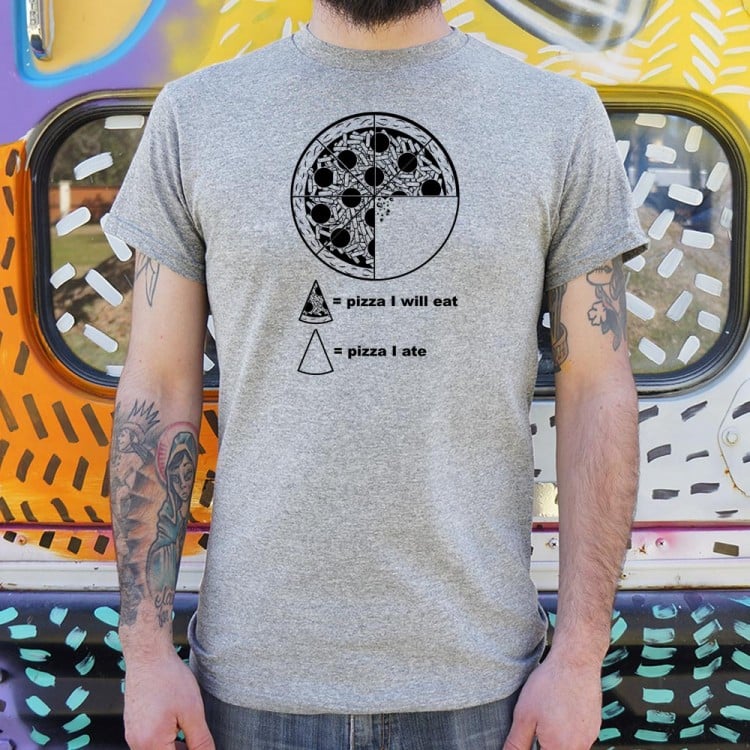 Pizza Pie Chart - Adult & Kids T-Shirts, Sweatshirts & Hoodies apparel design preview 1