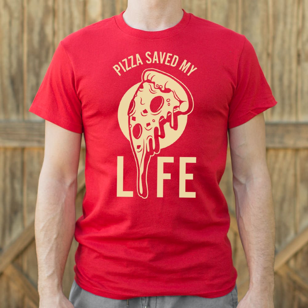 Pizza Saved My Life - Adult & Kids T-Shirts, Sweatshirts & Hoodies apparel design preview 1