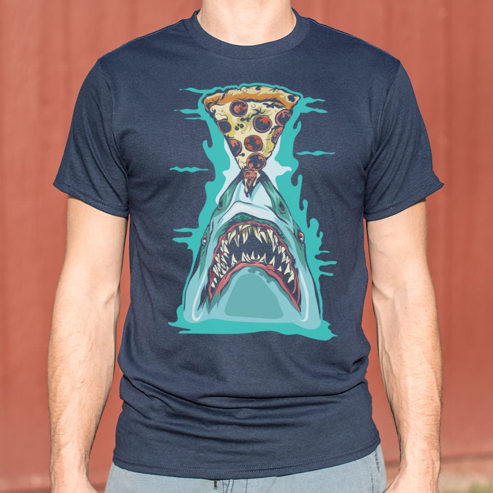 Pizza Shark Full Color - Adult & Kids T-Shirts, Sweatshirts & Hoodies apparel design preview 1