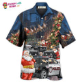 Police Car Santa Merry Christmas Hawaiian Trendy - Adult & Kids T-Shirts, Sweatshirts & Hoodies apparel design preview 1