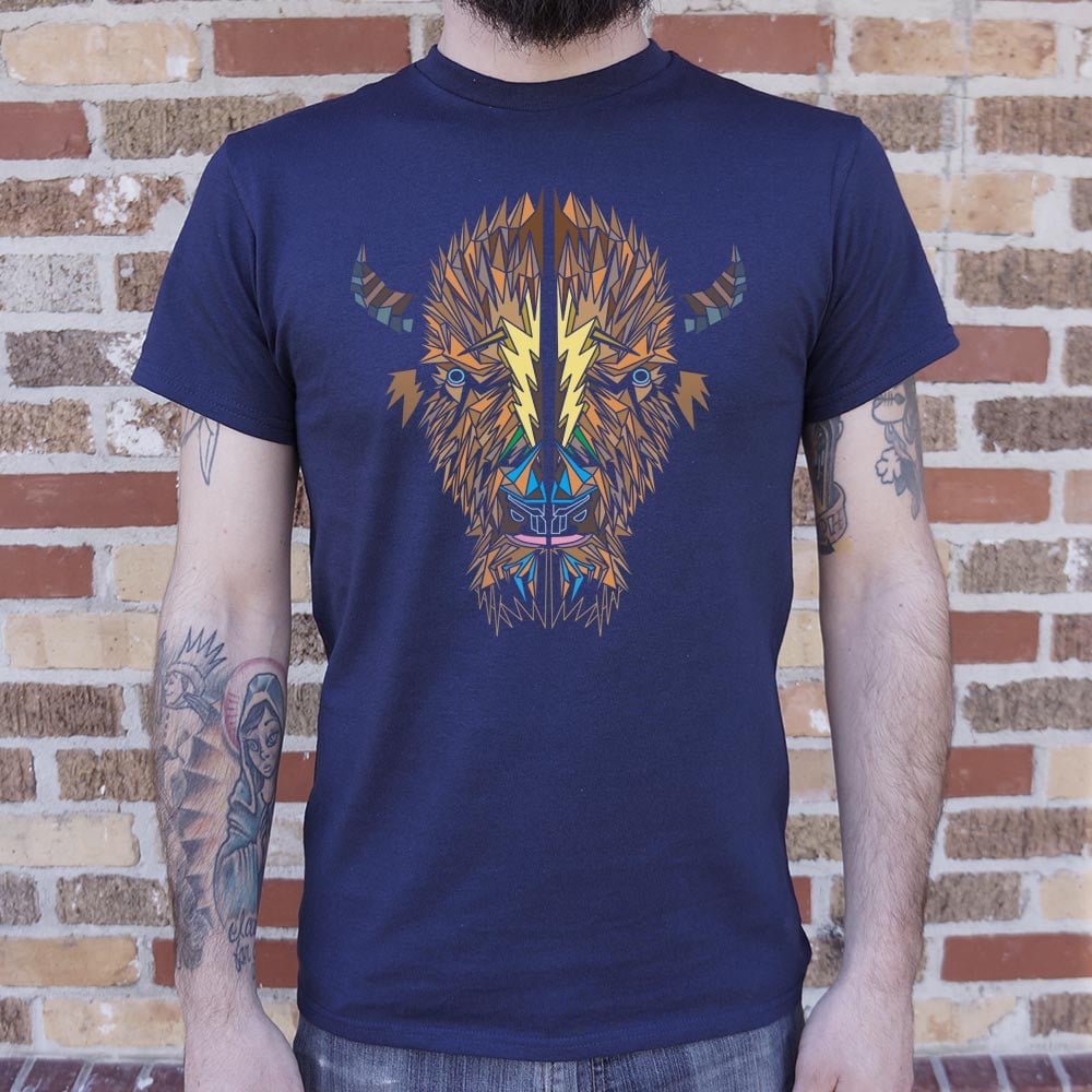Polygon Bison Full Color - Adult & Kids T-Shirts, Sweatshirts & Hoodies apparel design preview 1