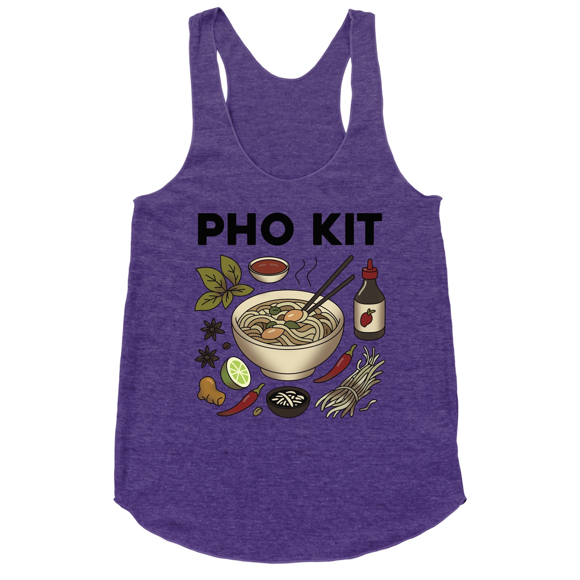 Pho Kit Racerback Tank - Adult & Kids T-Shirts, Sweatshirts & Hoodies apparel design preview 1