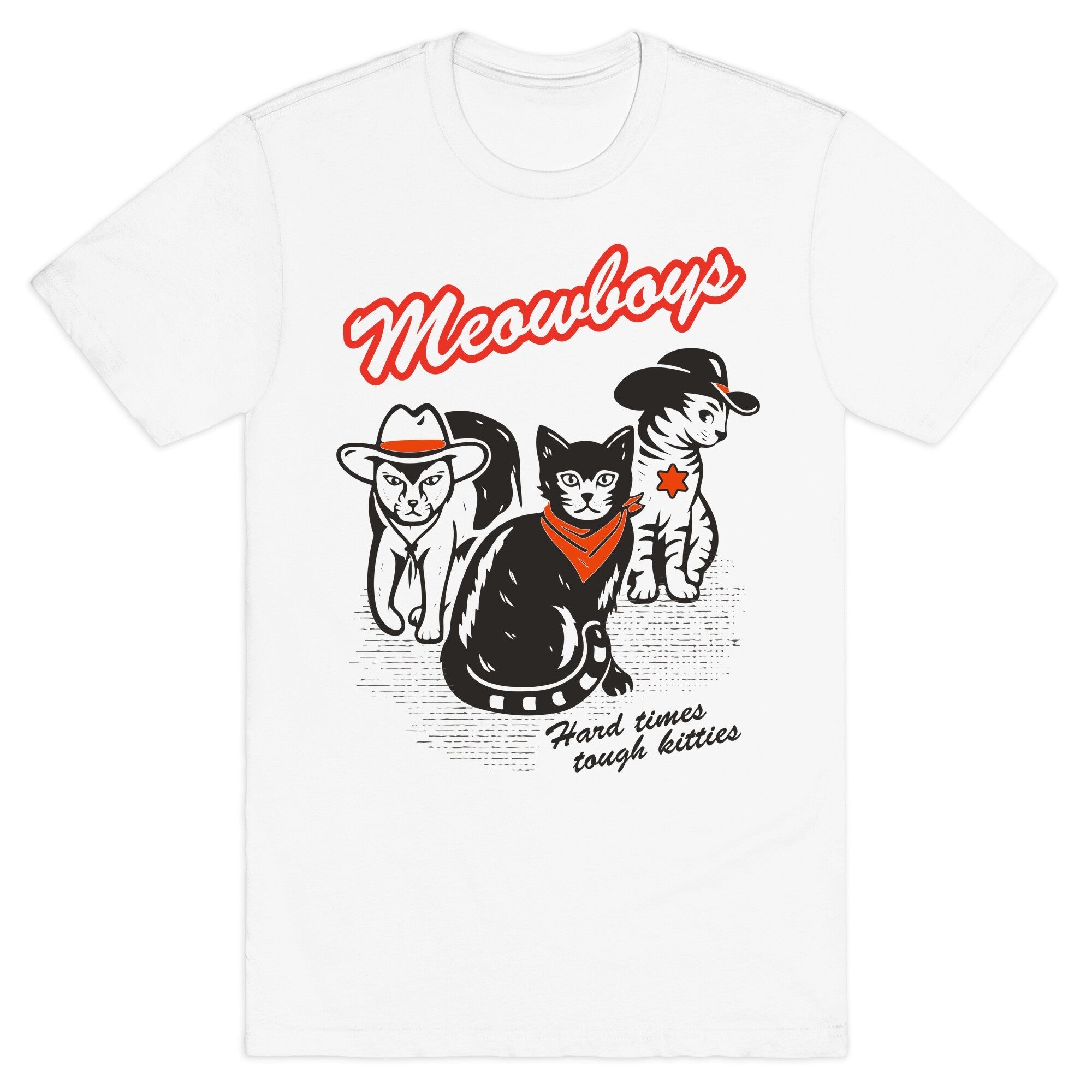 Meowboys - Adult & Kids T-Shirts, Sweatshirts & Hoodies apparel design preview 1