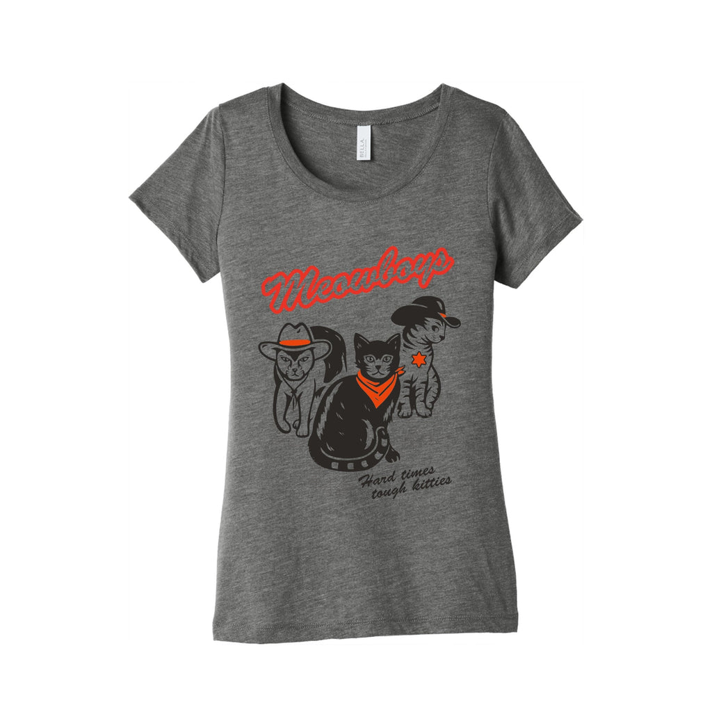 Meowboys Womens Triblend - Adult & Kids T-Shirts, Sweatshirts & Hoodies apparel design preview 1